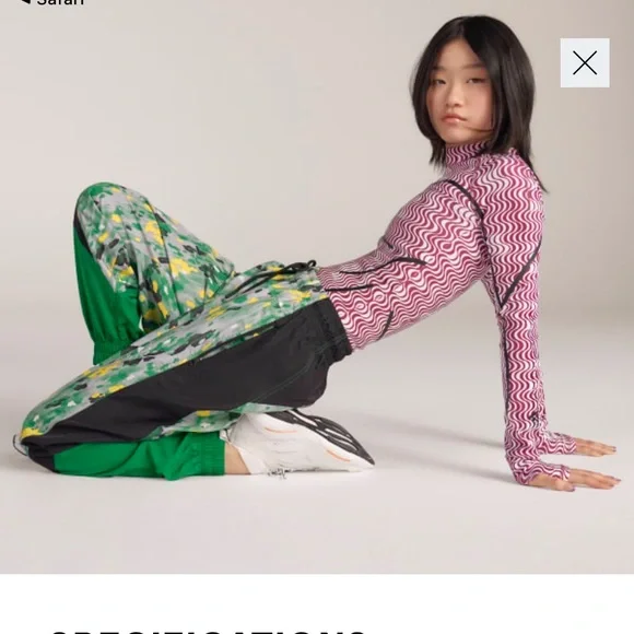 Adidas By Stella McCartney TruePurpose fitted printed long sleeve top - Picture 9 of 11